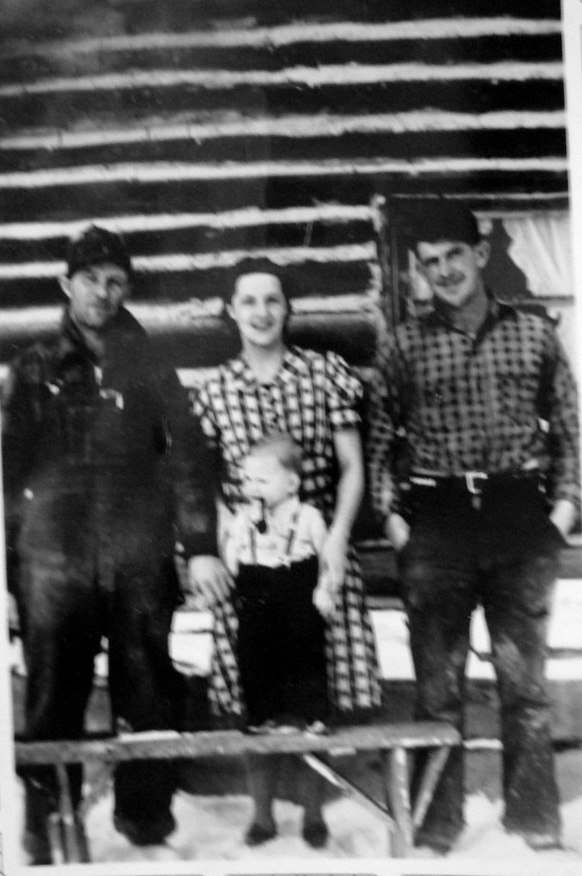 Mom, Dad, Harold and Dave Lockhart at Birch Lake